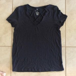 american eagle stretchy t shirt